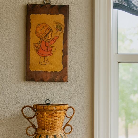 Vintage Cozy Winter Cottage Art - Picture 4 of 10